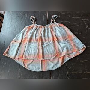 Cloth & Stone XS Pastel High Low Airy Top Fairycore Soft Girl Cottagecore Summer